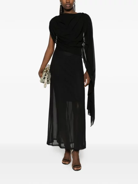 Rochie maxi Gestuz drapată negru