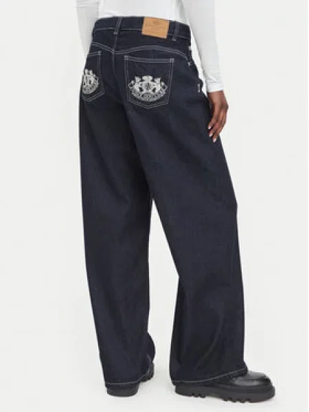 Juicy Couture Džinsai Wide Leg mėlyna