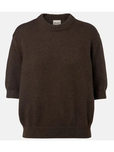 Pulover Khaite din cașmir maro