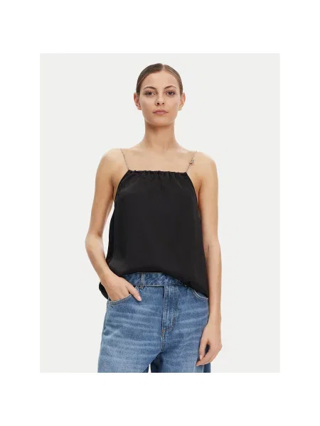 HUGO Топ Cebena Regular Fit чорний