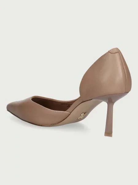 Bőr tűsarkú félcipő Steve Madden barna