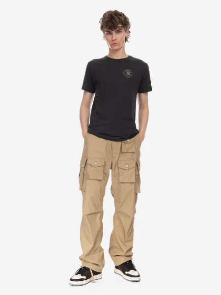 Футболка Fjallraven с аппликацией черная