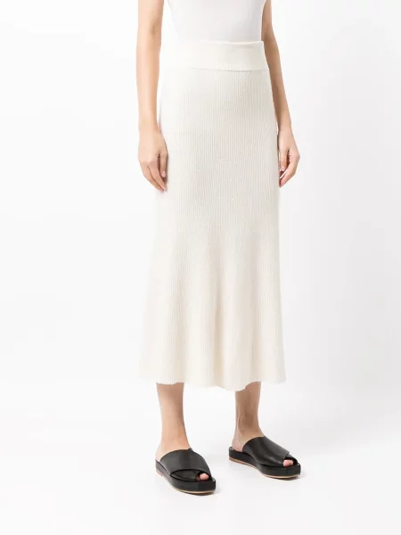 Kašmírové áčkové sukně Cashmere In Love bílé