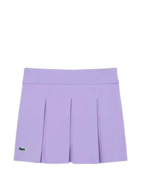 Fusta mini Lacoste tenis cu autograf violet