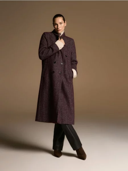 Reserved Пальто з додаванням вовни карміновий 