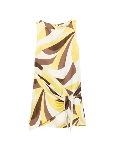 Rochie mini Faithfull cu imagine cu imprimeu geometric galben
