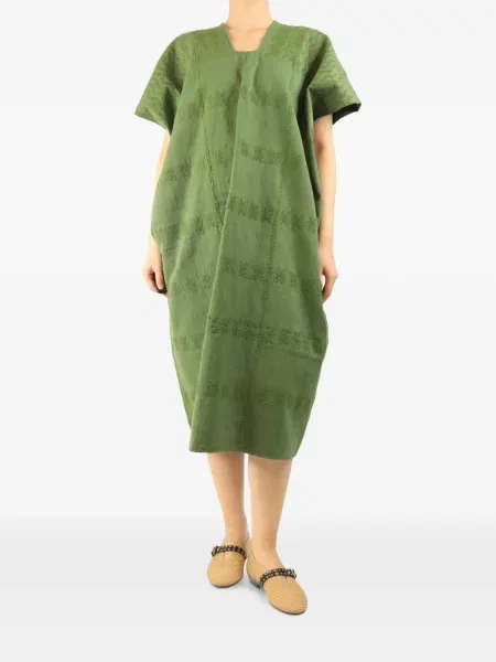 Rochie Pippa Holt cu broderie verde
