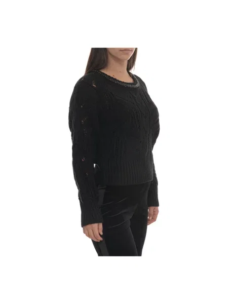 Sweter Liu Jo wełniany czarny