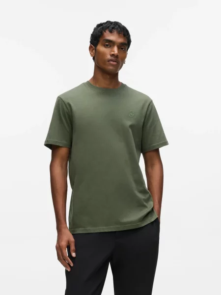 Karl Lagerfeld Tricou Rue St-Guillaume Legeres oliv