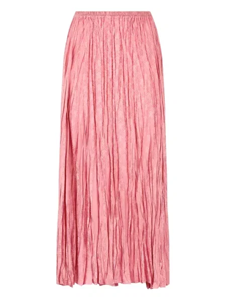 Spódnica plisowana Roberto Cavalli do kolan różowa
