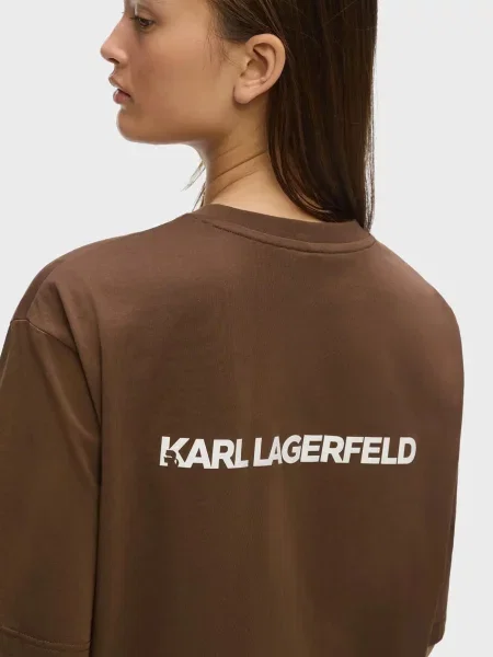 Футболка Karl Lagerfeld коричнева