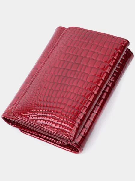 Кожаный кошелек St Leather Accessories красный