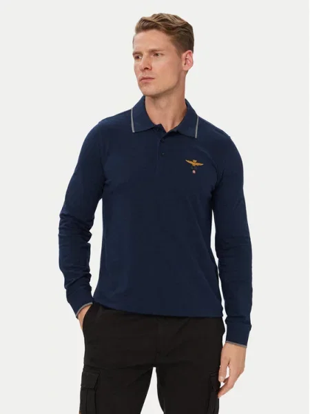 Aeronautica Militare Polo marškinėliai Tamsiai mėlyna