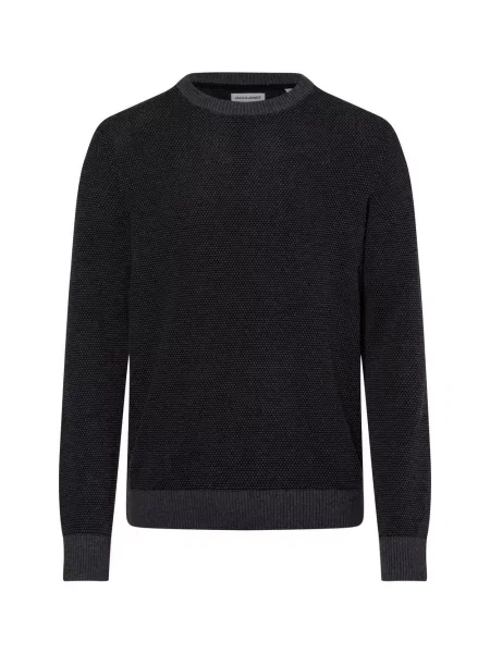 Jack & Jones sweter z dzianiny JJEGlobe Mężczyźni jednolity XL szary