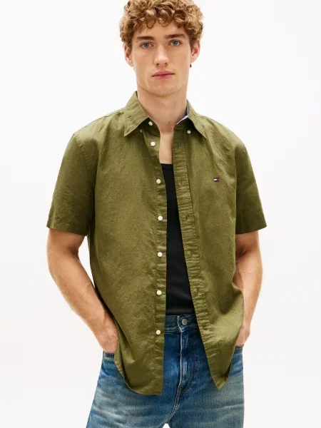 TOMMY HILFIGER Košeľa olivová