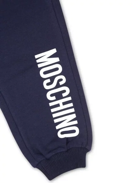 Spodnie dziecięce Moschino niebieskie