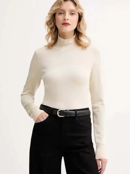 Filippa K pulover light cu turtleneck bej