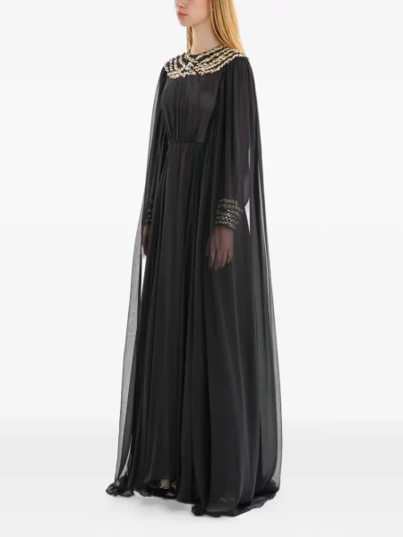 Rochie maxi Dina Melwani negru