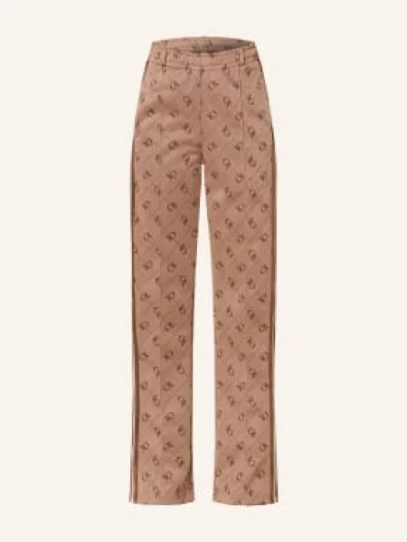 Spodnie Dresowe Z Galonowymi Paskami beige beżowe