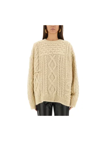 Sweter Marant Etoile wełniany beżowy