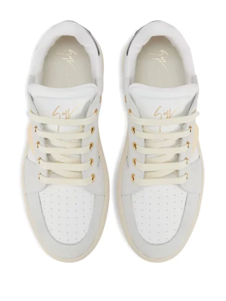 Sneakerși Giuseppe Zanotti din piele alb