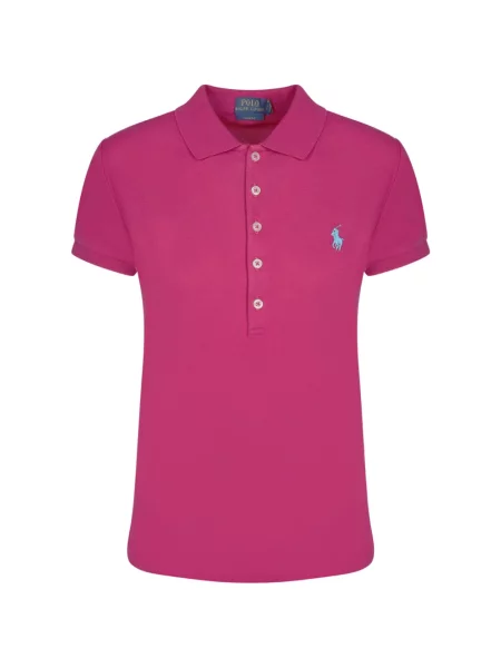 Tricou polo Polo Ralph Lauren cu broderie roz