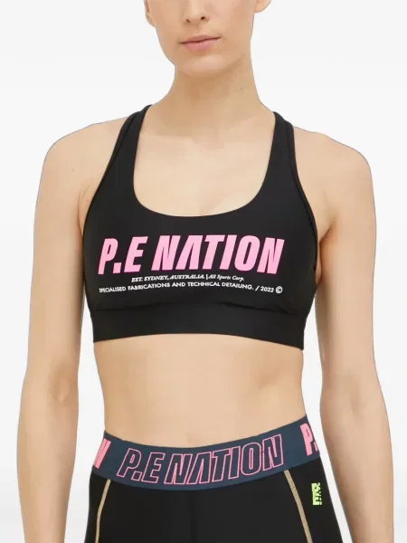 Sutien sport P.e Nation cu imagine negru