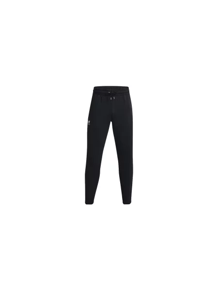 Spodnie treningowe Under Armour Essential Fleece Joggers black/white czarne
