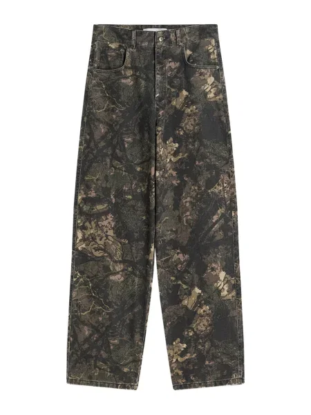 Bershka Pantaloni / mokka / kaki / oliv maro