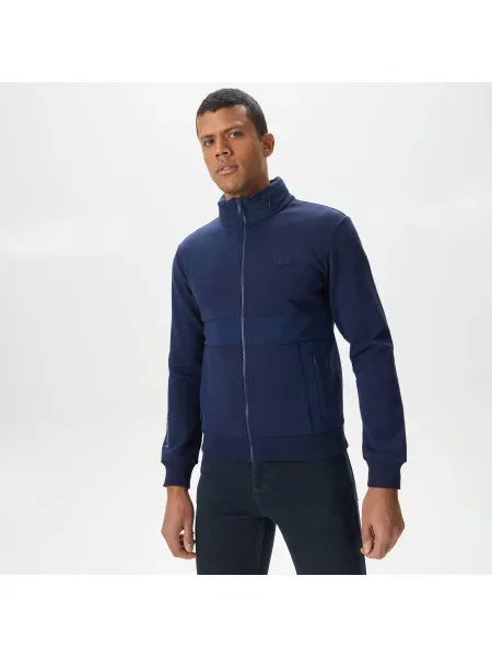 Lacoste Bluza Regular Fit Z Kapturem W Kolorze Granatowym granatowa