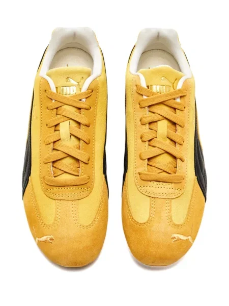 Sneakerși Puma Suede din piele de căprioară galben