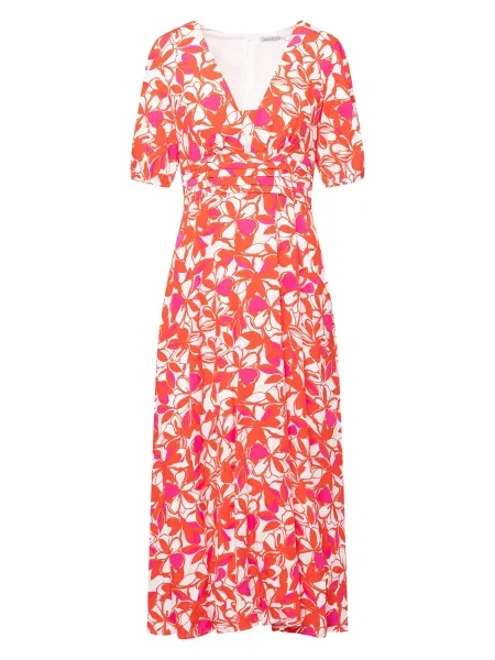 Quiosque Rochie fucsia / roșu neon alb