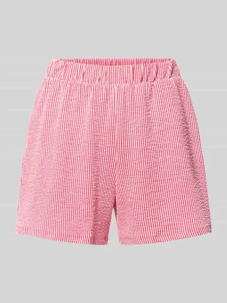 Szorty o kroju regular fit z mieszanki bawełny model MISTY' Only różowe