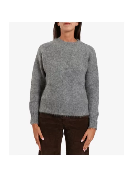 Sweter Roy Rogers z alpaki szary