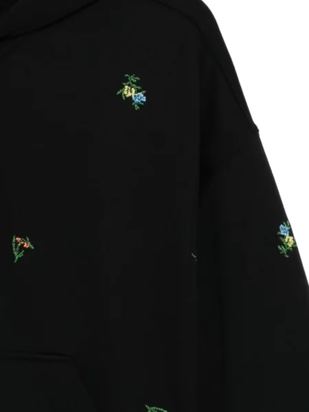 Φλοράλ hoodie Jnby με κέντημα μαύρο