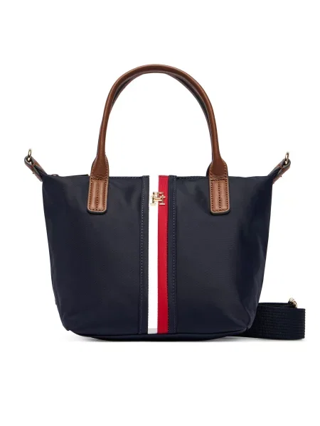 Torbica Tommy Hilfiger Popette Mini Tote Corp Tamnoplava