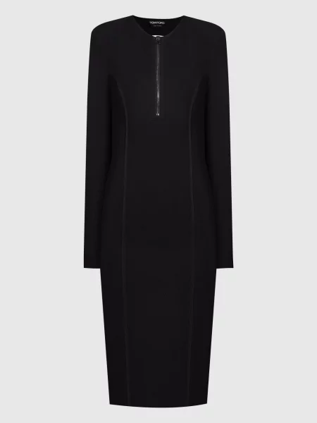 Сукня з фігурним вирізом Tom Ford чорна