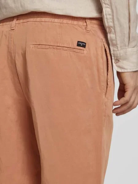 Chinosy o kroju regular fit z elastycznym pasem model ‘Saturn’ Strellson beżowe