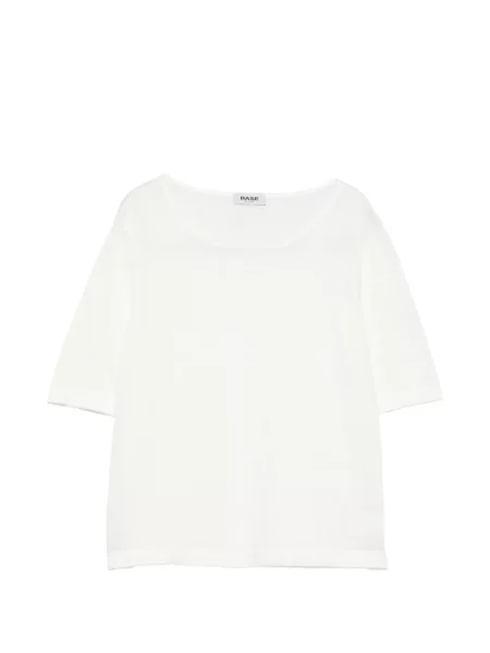 Tricou Base tricotate alb