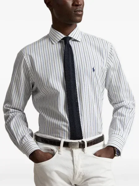 Gulerat tricou polo Polo Ralph Lauren cu decolteu în V fără mâneci maro