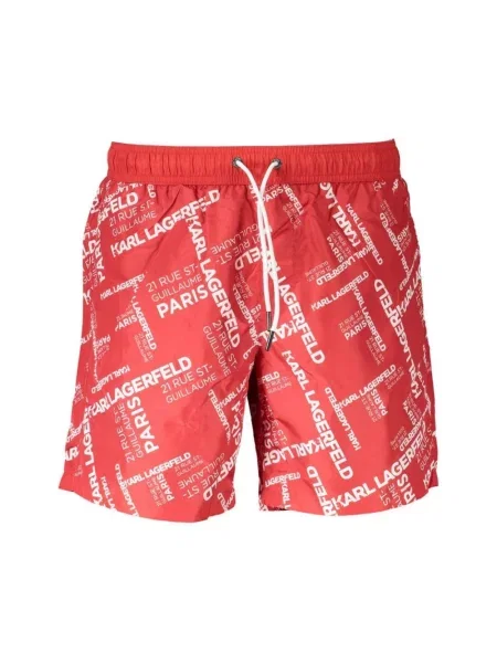 Kąpielówki Karl Lagerfeld Beachwear czerwone