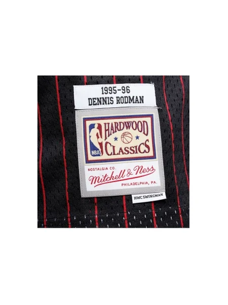 Mitchell & Ness Tricou NBA Chicago Bulls Swingman Dennis Rodman roșu / negru alb