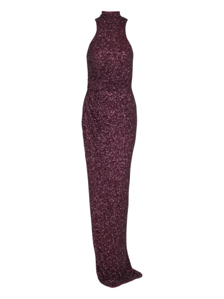 Rochie Balmain cu paiete de costum roșu