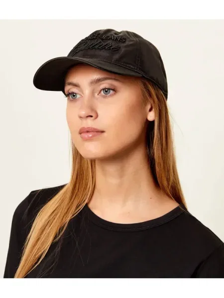 Versace Jeans Couture De satin șapcă baseball negru