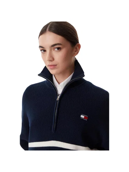 Sveter Tommy Hilfiger modrá