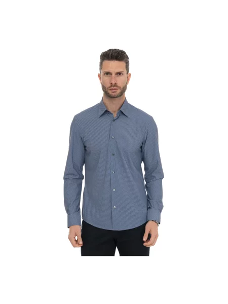 Koszula dżinsowa Boss casual niebieska