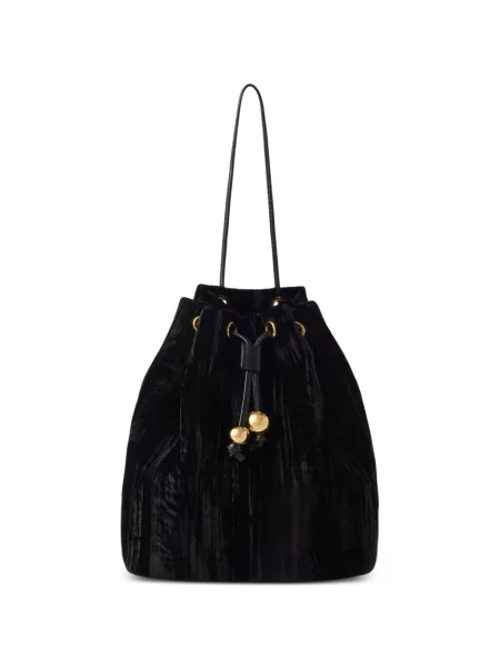 Sametový klobouk Furla černý