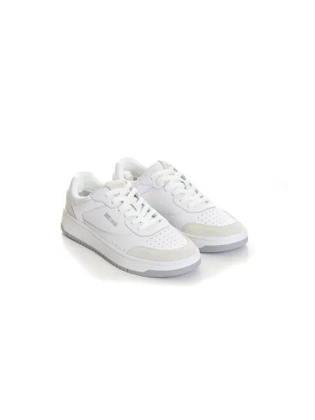 Sneakersy Just Cavalli skórzane białe