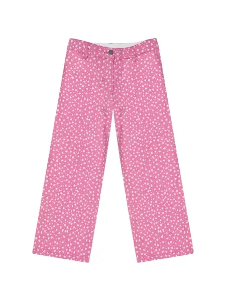 Jeansy dziecięce Stella Mccartney różowe