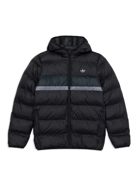 ADIDAS ORIGINALS Geacă de iarnă gri deschis / gri închis negru